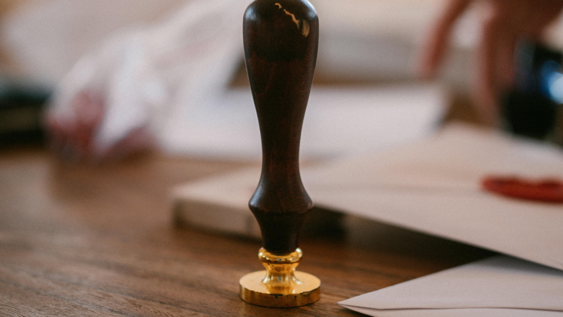 Wax seal representing trust and discretion